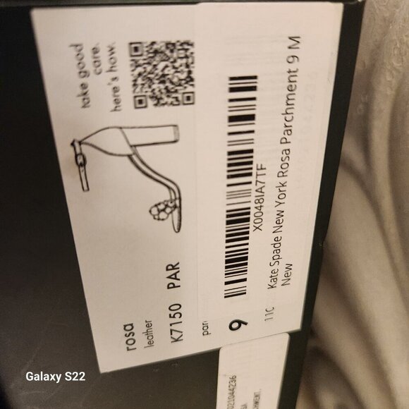 NIB Kate Spade Rosa Pearl Leather Heels. Size 9 - Picture 9 of 15